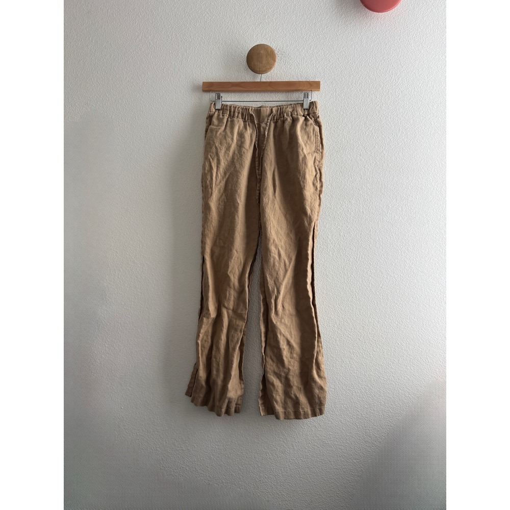 Muji Linen Straight Leg Pants Size Small